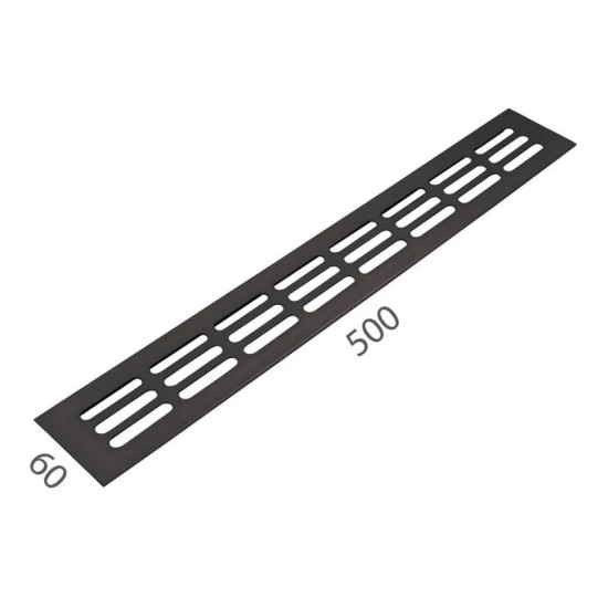 SRL - ALFA větrací mřížka šířka 60 x 500 mm F8 - Černý elox