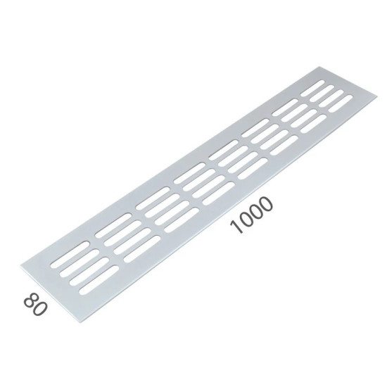 SRL - ALFA větrací mřížka šířka 80 x 1000 mm | Bílá komaxit