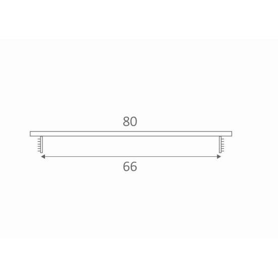 SRL - ALFA větrací mřížka šířka 80 x 1000 mm | Bílá komaxit