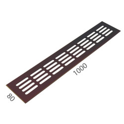 SRL - ALFA větrací mřížka šířka 80 x 1000 mm | F4 - Bronz elox