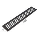 SRL - ALFA větrací mřížka šířka 80 x 1000 mm | F8 - Černý elox SRL - ALFA větrací mřížka šířka 80 x 1000 mm | F8 - Černý elox