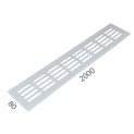 SRL - ALFA větrací mřížka šířka 80 x 2000 mm | Bílá komaxit SRL - ALFA větrací mřížka šířka 80 x 2000 mm | Bílá komaxit