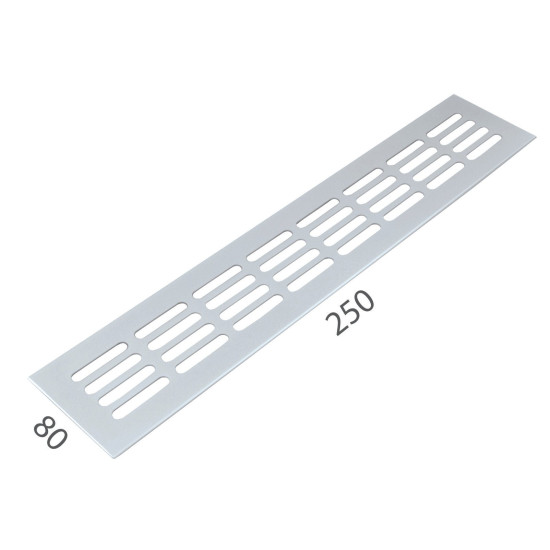 SRL - ALFA větrací mřížka šířka 80 x 250 mm Bílá komaxit