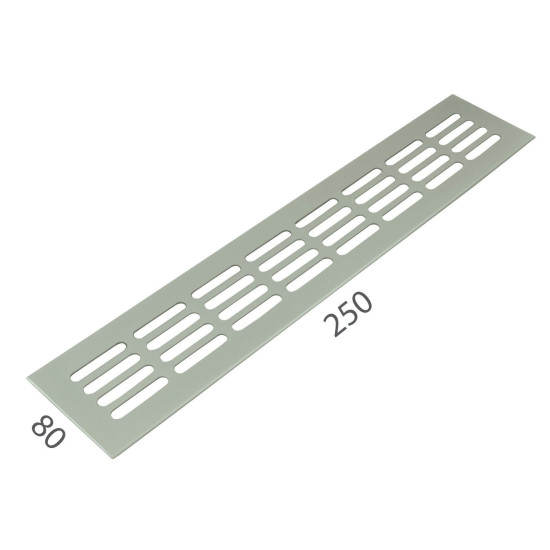 SRL - ALFA větrací mřížka šířka 80 x 250 mm F9 - Nerez elox