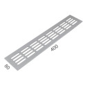 SRL - ALFA větrací mřížka šířka 80 x 400 mm | F1 - Stříbrný elox SRL - ALFA větrací mřížka šířka 80 x 400 mm | F1 - Stříbrný elox