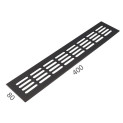 SRL - ALFA větrací mřížka šířka 80 x 400 mm | F8 - Černý elox SRL - ALFA větrací mřížka šířka 80 x 400 mm | F8 - Černý elox