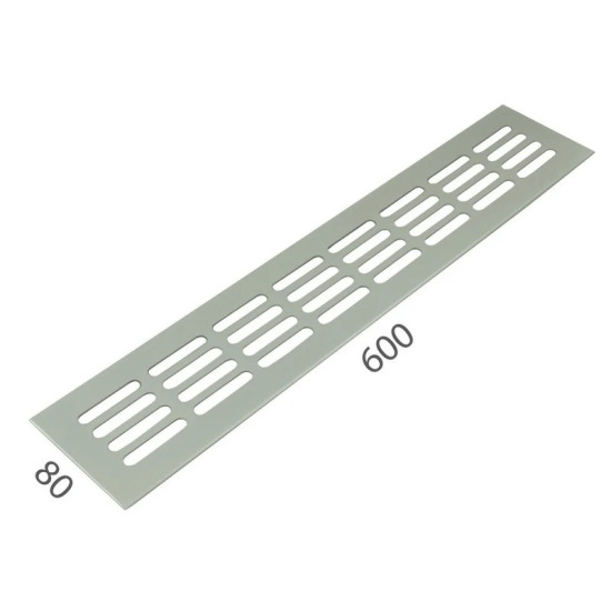SRL - ALFA větrací mřížka šířka 80 x 600 mm F9 - Nerez elox