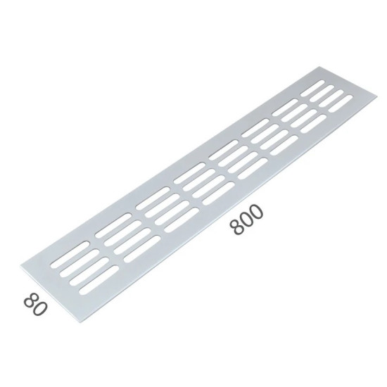 SRL - ALFA větrací mřížka šířka 80 x 800 mm Bílá komaxit