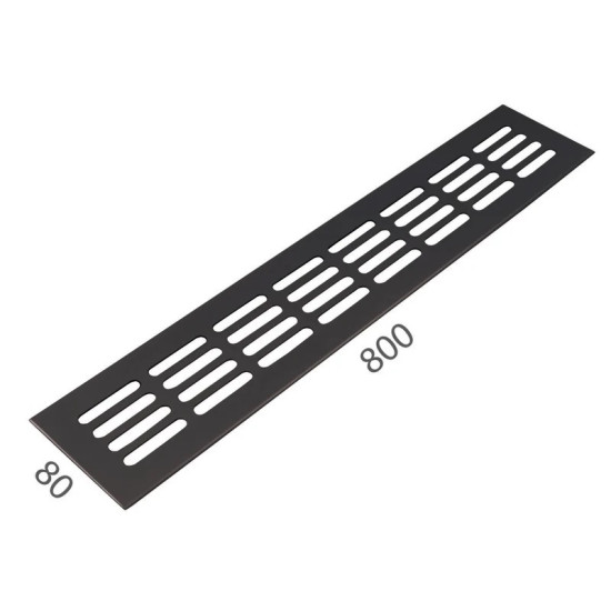 SRL - ALFA větrací mřížka šířka 80 x 800 mm F8 - Černý elox