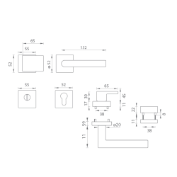 TI - CUBO / FAVORIT - HR | BS - Černá matná (153)