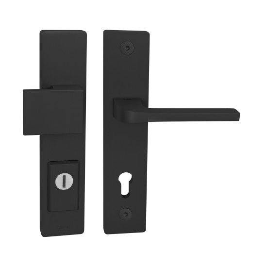 TI - FORTE PLUS 3214/SUPRA 3097 - SH, tloušťka dveří 104-110 mm | BS - Černá matná (153)