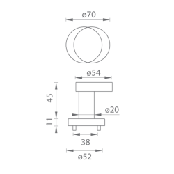 TI - Koule VYOSENÁ - R 2273 | BN - Broušená nerez (16)