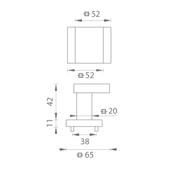 TI - MADLO - HR 1924Q | WS - Bílá matná (152)