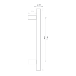 TI - Madlo na dveře - 2620 | BN - Broušená nerez (16)