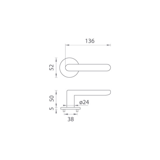TI - ROUND - R 3957 5S | WS - Bílá matná (152)