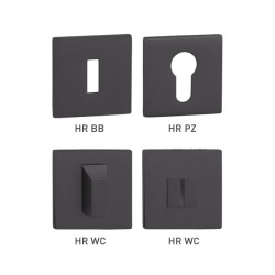 TI - ROZETA - HR 5S | BS PVD - Černá matná PVD (155)