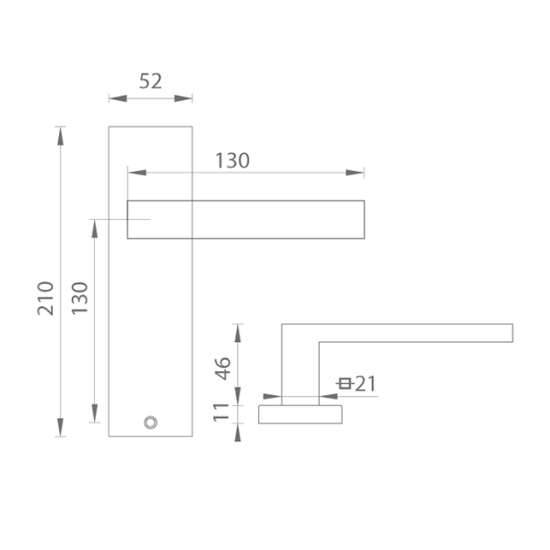 TI - SQUARE - 3023S OCS - Chrom broušený TI - SQUARE - 3023S OCS - Chrom broušený