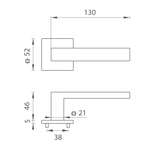 TI - SQUARE - HR 2275Q 5S | BS - Černá matná (153)