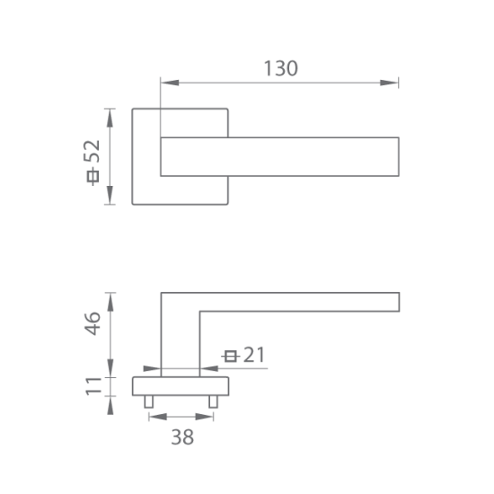 TI - SQUARE - HR 2275Q | WS - Bílá matná (152)