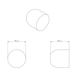 VM - LUI - KOULE | BS - Černá matná (18)