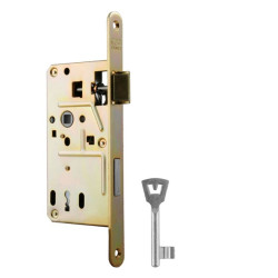 VR - Zámek na dveře 72 BB - 035/186 | Žlutý pozink