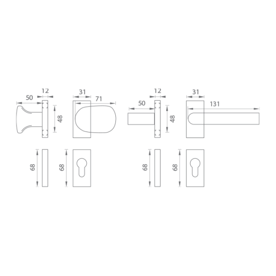 WA - FELIX - UHR | Zlatá (RAL 1036)