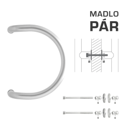 WA - MADLO M1 WA/A-DHP pár | BN - Broušená nerez