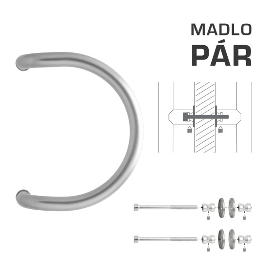 WA - MADLO M1 WA/A-DHP pár | Stříbrná (RAL 9006)