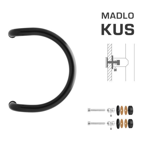 WA - MADLO M1 WA/C-S-SKLO ks | Černá (RAL 9005)