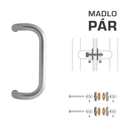 WA - MADLO M2 WA/A-S-SKLO pár | Stříbrná (RAL 9006)