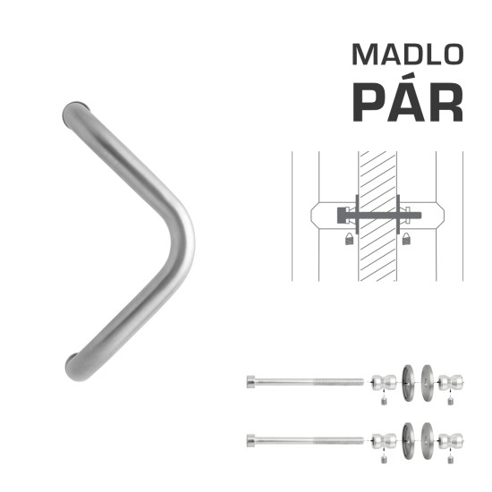 WA - MADLO M6 WA/A-DHP pár | Stříbrná (RAL 9006)