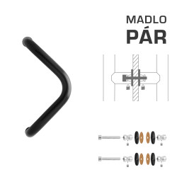 WA - MADLO M6 WA/A-S-SKLO pár | Černá (RAL 9005)