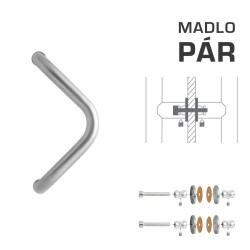 WA - MADLO M6 WA/A-S-SKLO pár | Stříbrná (RAL 9006)