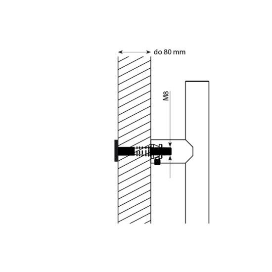 WA - Spojovací materiál WA/C ks DŘEVO, PVC, AL | Černá (RAL 9005)